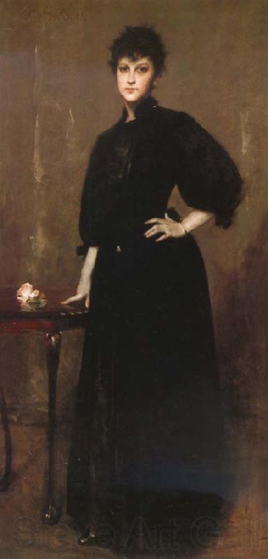 William Merritt Chase The woman wear the black